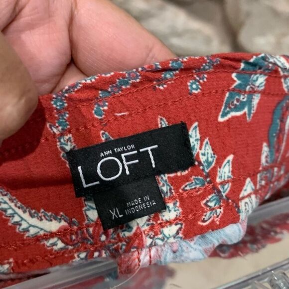 Loft women’s botanical print pants - Picture 5 of 9